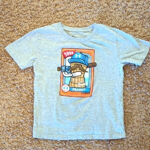 💲 Under Armour Kids Peanut Baseball Card Tee Size 7